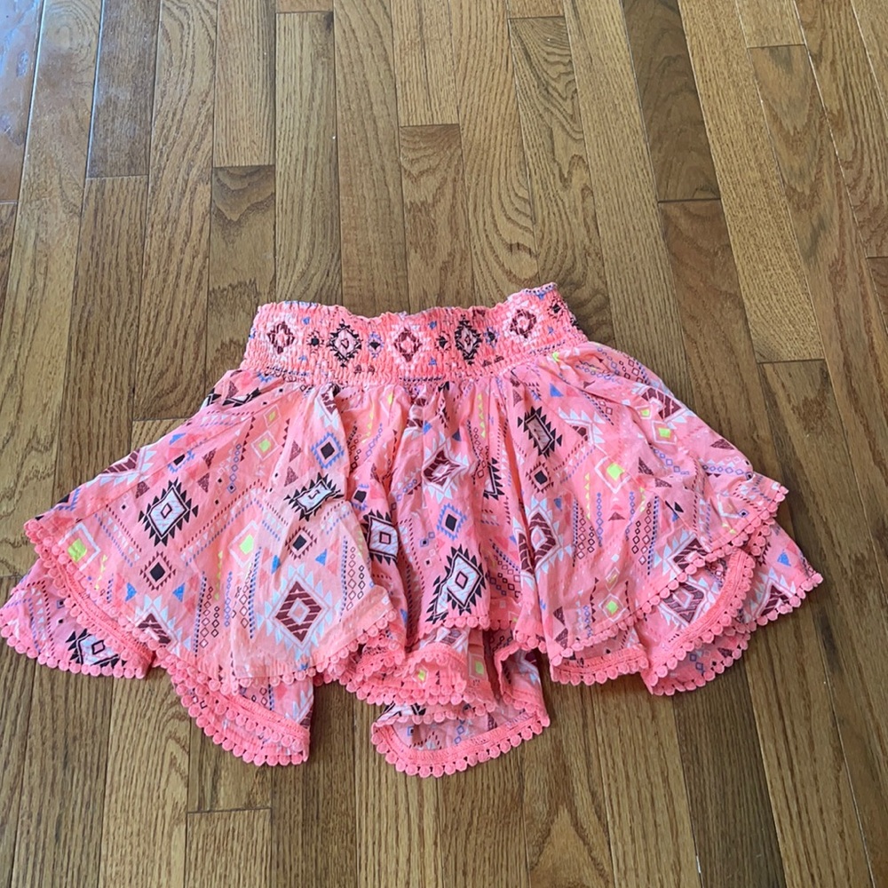 Justice pink skirt with shorts included inside